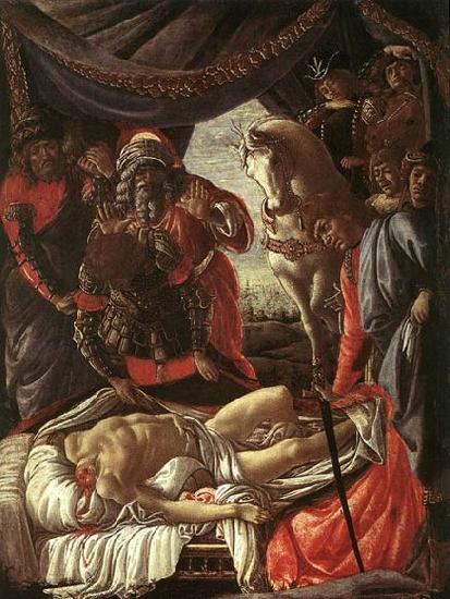 BOTTICELLI, Sandro The Discovery of the Murder of Holofernes Sweden oil painting art